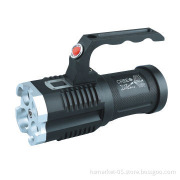 2014 new design super bright emergency rescue and searching using LED flashlight with hand shank